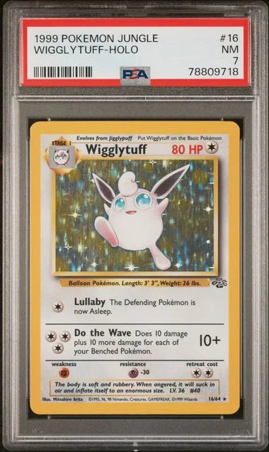 1999 Pokemon Jungle Wigglytuff-Holo #16 card image
