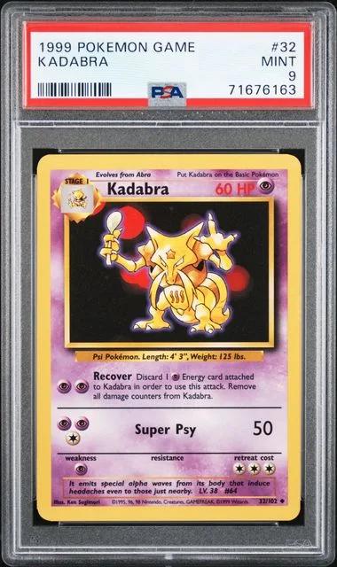 1999 Pokemon Kadabra #32 card image