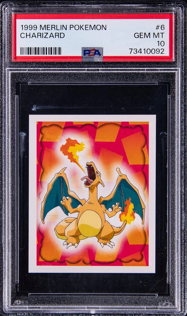 1999 Pokemon Merlin Charizard #6 card image