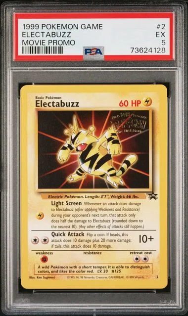 1999 Pokemon Movie Promo Electabuzz #2 card image