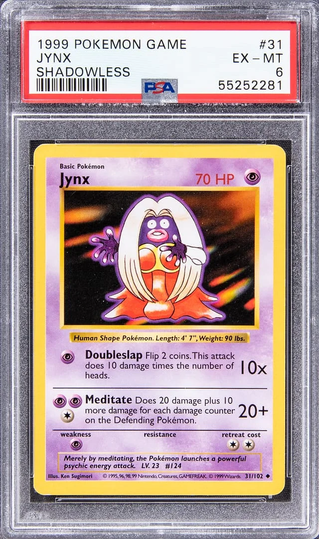 1999 Pokemon Shadowless Jynx #31 card image