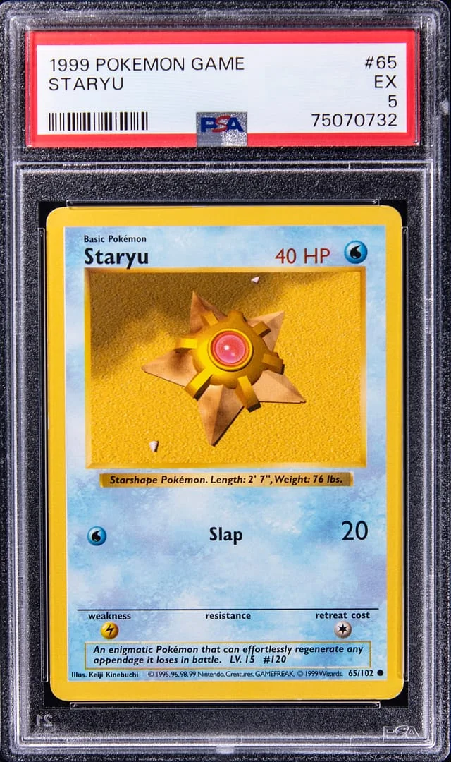 1999 Pokemon Staryu #65 card image