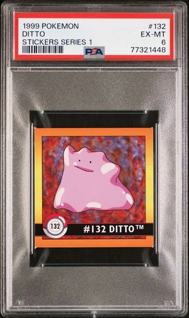1999 Pokemon Stickers Series 1 Ditto #132 card image