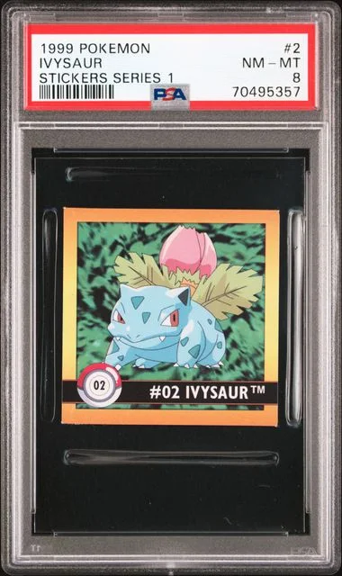 1999 Pokemon Stickers Series 1 Ivysaur #2 card image
