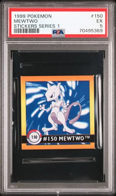 1999 Pokemon Stickers Series 1 Mewtwo #150 card image