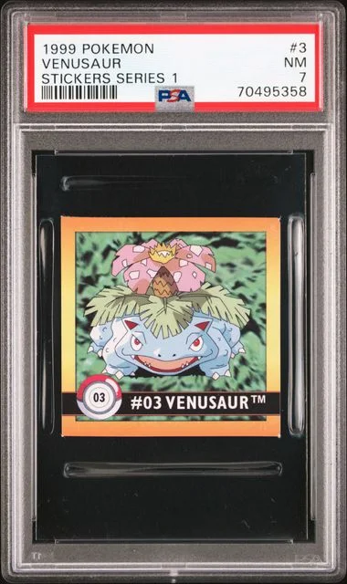 1999 Pokemon Stickers Series 1 Venusaur #3 card image