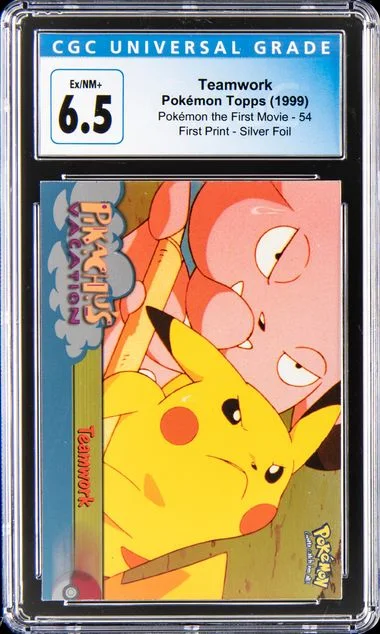 1999 Pokemon Topps - Pokemon The First Movie Silver Foil Team #54 card image