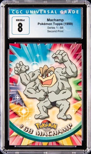 1999 Pokemon Topps Second Print Machamp #68 card image