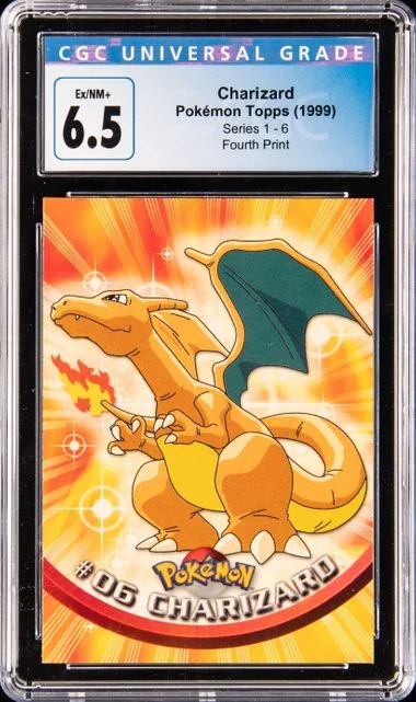 1999 Pokémon Topps Series 1 Charizard #6 card image