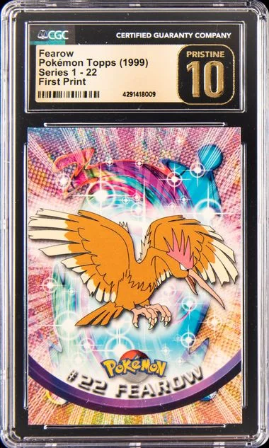 1999 Pokemon Topps Series 1 First Print Fearow #22 card image