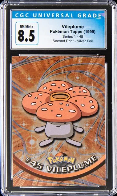 1999 Pokemon Topps Series 1 Vileplume #45 card image