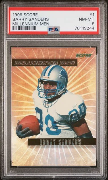 1999 Score Barry Sanders Millennium Men Millennium Men #1 card image