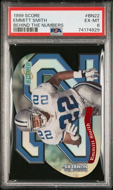 1999 Score Emmitt Smith Behind The Numbers #BN22 card image