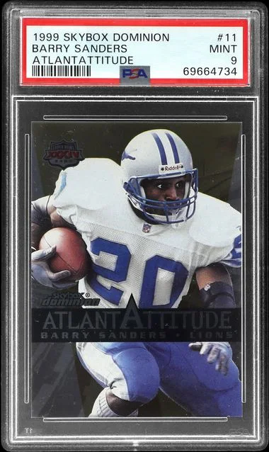 1999 SkyBox Dominion Barry Sanders AtlantAttitude #11 card image
