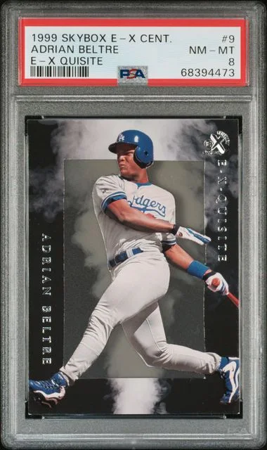 1999 SkyBox E-X Adrian Beltre Century E-X Quisite #9 card image