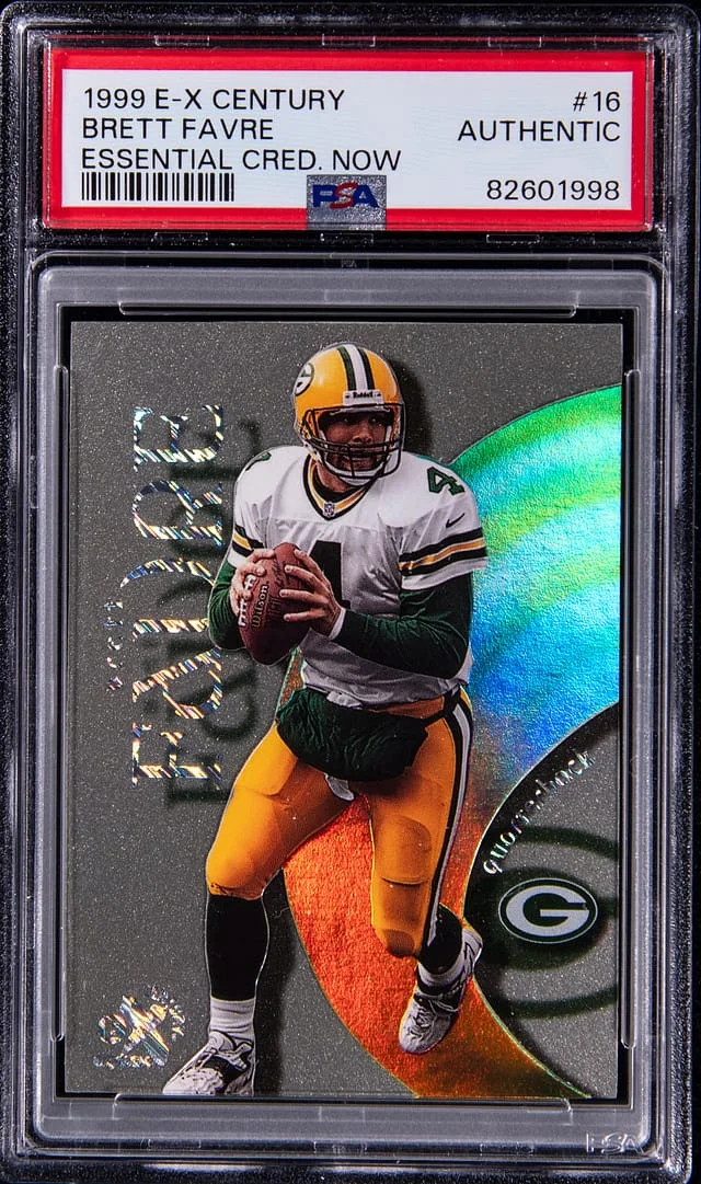 1999 SkyBox E-X Brett Favre Century Essential Credentials Now #16 card image