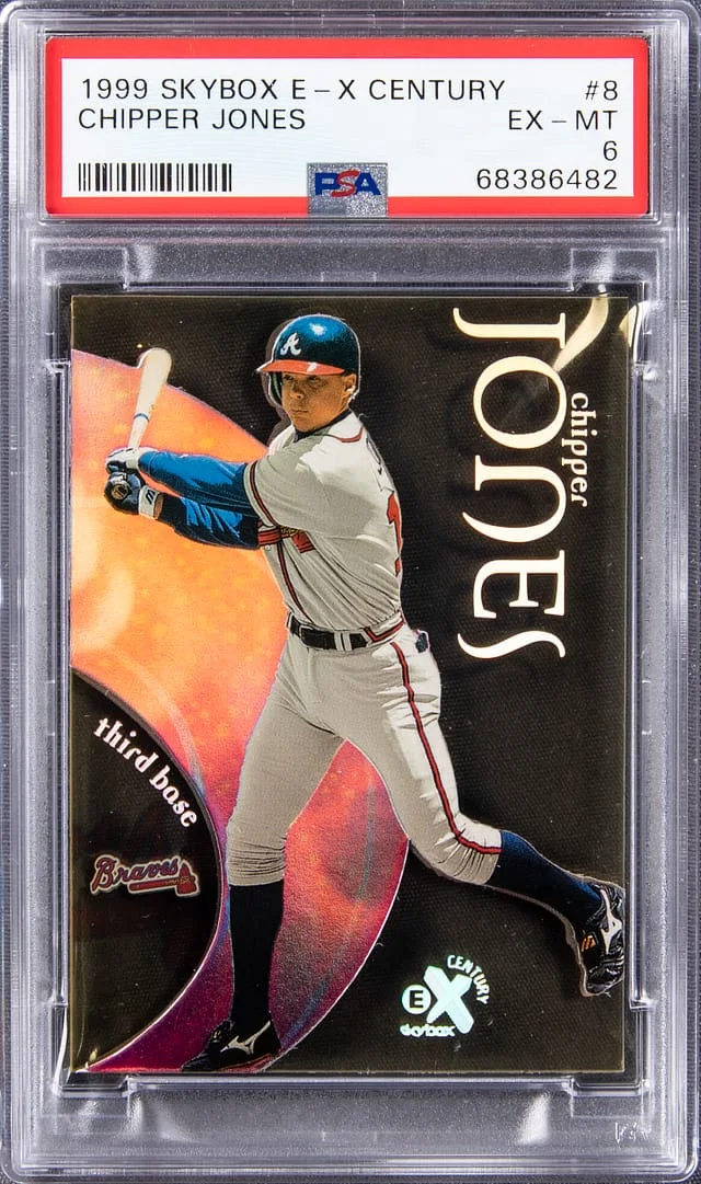 1999 SkyBox E-X Chipper Jones Century #8 card image