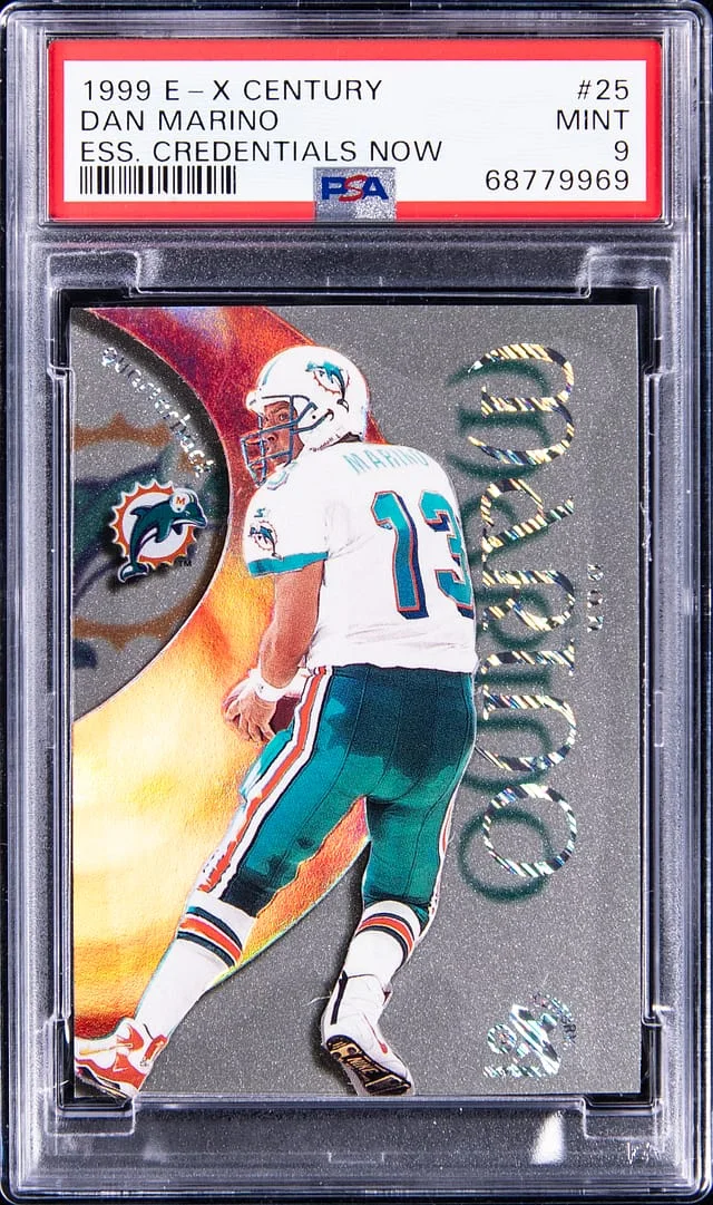 1999 SkyBox E-X Dan Marino Century Essential Credentials Now #25 card image