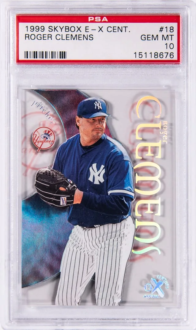 1999 SkyBox E-X Roger Clemens Century #18 card image