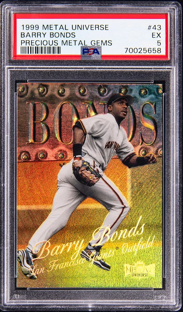 1999 SkyBox Metal Universe Barry Bonds Precious Metal Gems #43 card image