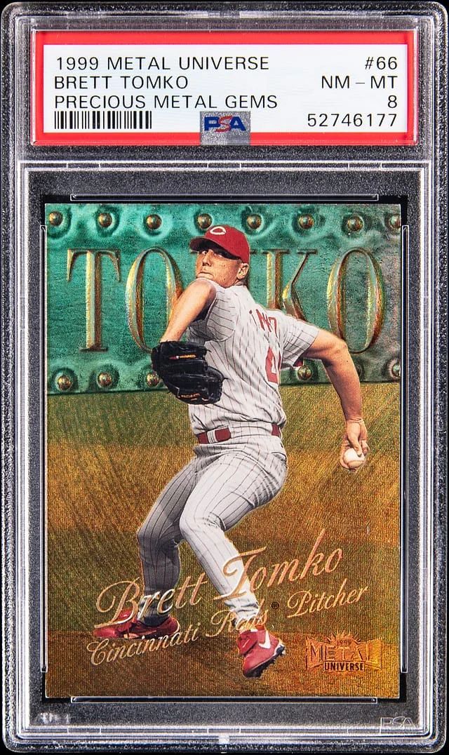 1999 SkyBox Metal Universe Brett Tomko Precious Metal Gems (PMG) #66 card image