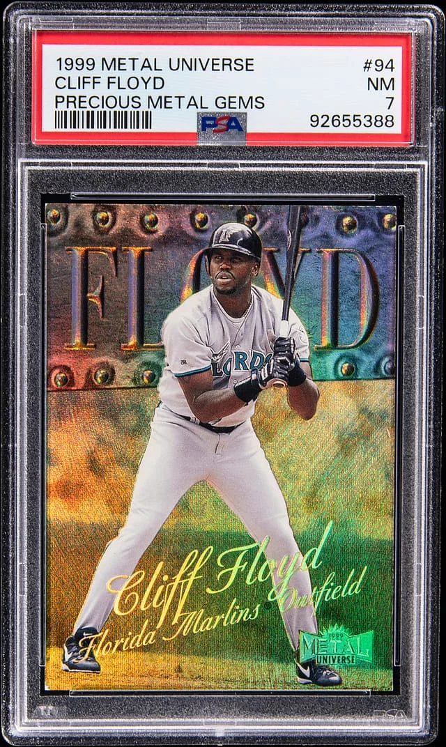 1999 SkyBox Metal Universe Cliff Floyd Precious Metal Gems (PMG) #94 card image