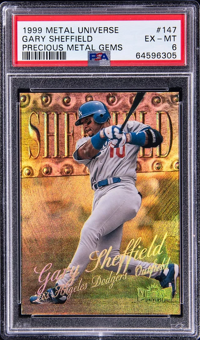 1999 SkyBox Metal Universe Gary Sheffield Precious Metal Gems (PMG) #147 card image