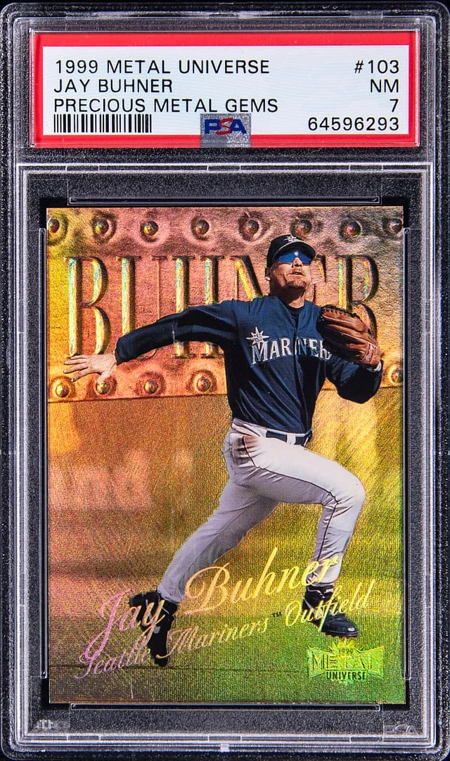 1999 SkyBox Metal Universe Jay Buhner Precious Metal Gems (PMG) #103 card image