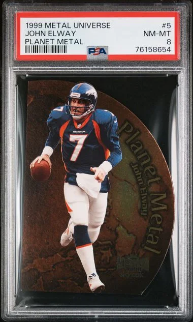 1999 SkyBox Metal Universe John Elway Planet Metal #5 card image