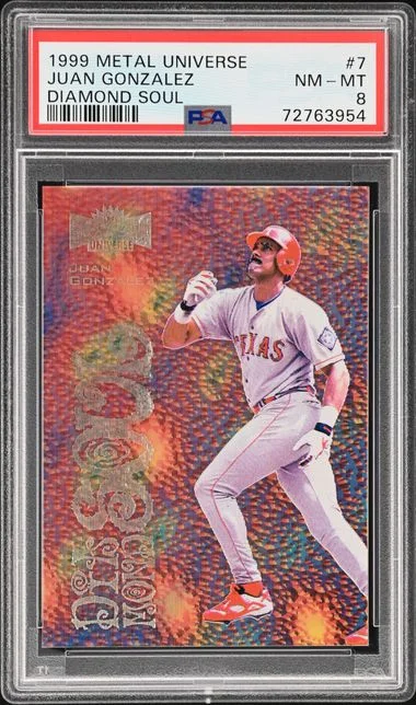1999 SkyBox Metal Universe Juan Gonzalez Diamond Soul #7 card image