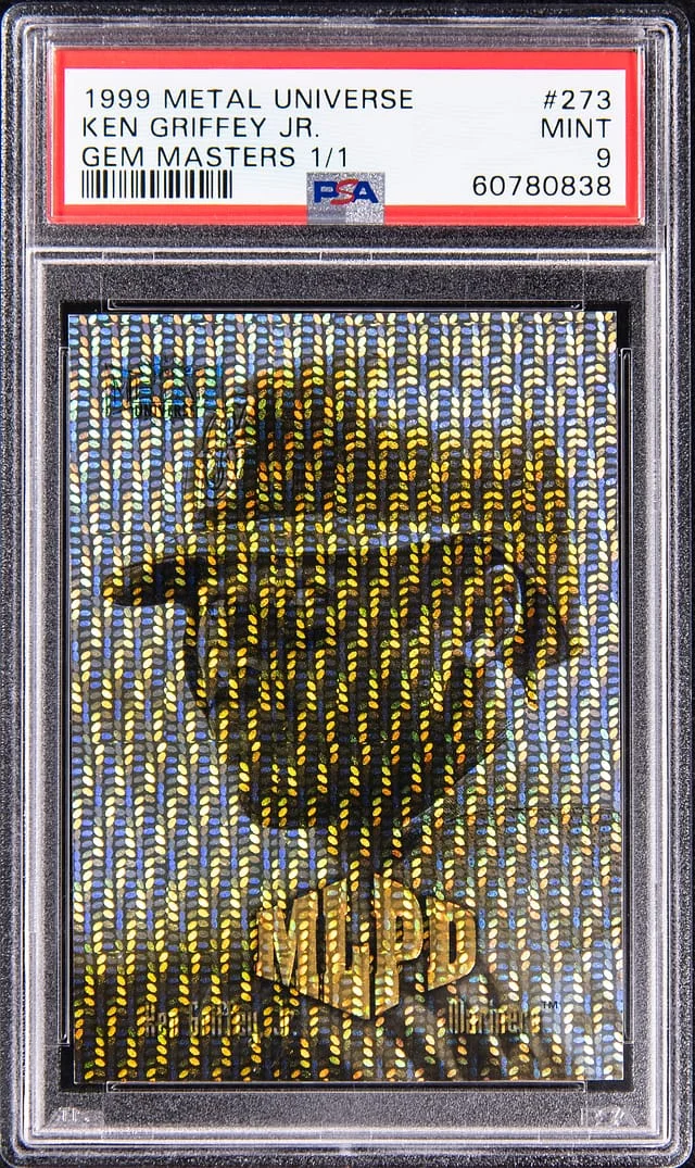 1999 SkyBox Metal Universe Ken Griffey Jr. Gem Masters #273 card image