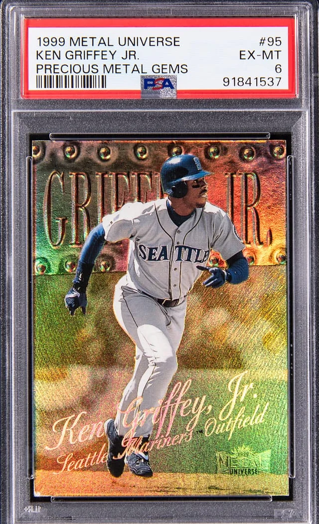 1999 SkyBox Metal Universe Ken Griffey Jr. Precious Metal Gems (PMG) #95 card image