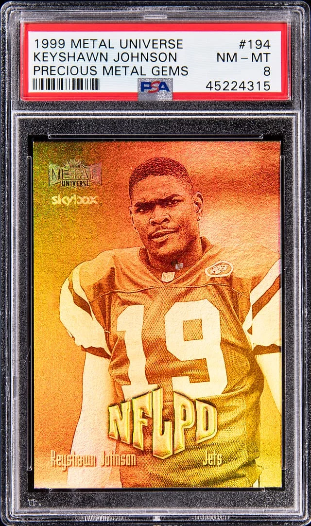 1999 SkyBox Metal Universe Keyshawn Johnson Precious Metal Gems #194 card image