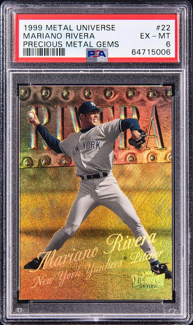 1999 SkyBox Metal Universe Mariano Rivera Precious Metal Gems (PMG) #22 card image