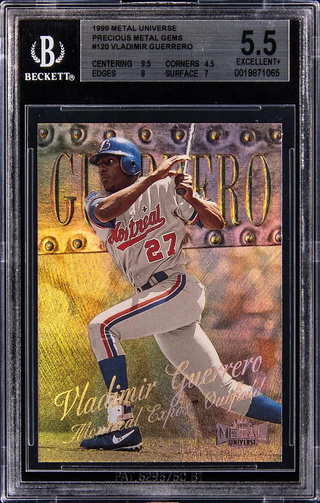 1999 SkyBox Metal Universe Vladimir Guerrero Precious Metal Gems (PMG) #120 card image