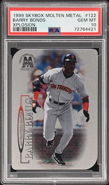 1999 SkyBox Molten Metal Barry Bonds Xplosion #122 card image