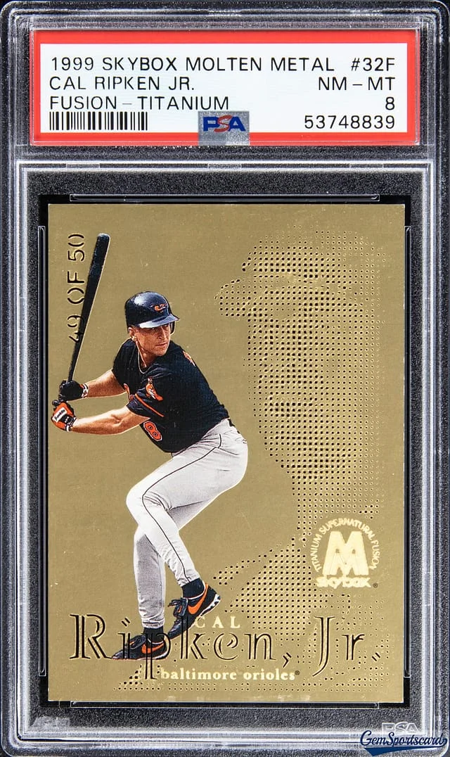 1999 SkyBox Molten Metal Cal Ripken Jr. Fusion Titanium #32F card image