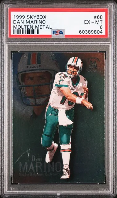 1999 SkyBox Molten Metal Dan Marino Molten Metal #68 card image