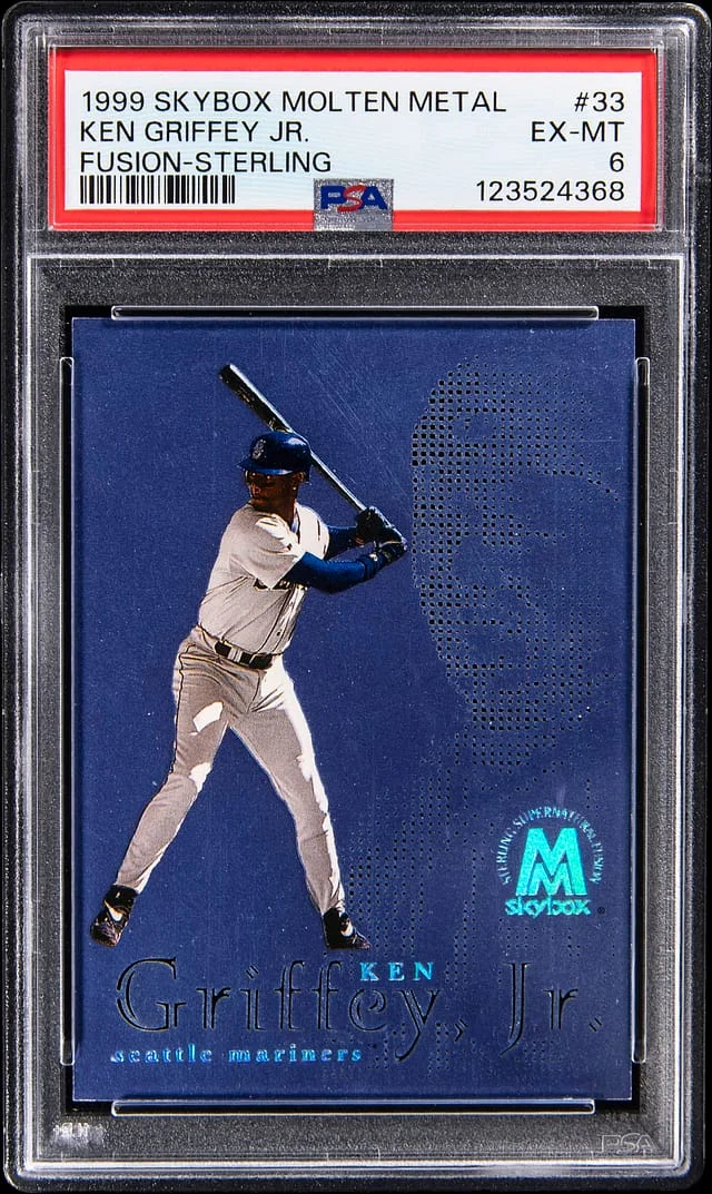 1999 SkyBox Molten Metal Ken Griffey Jr. Fusion Sterling #33 card image