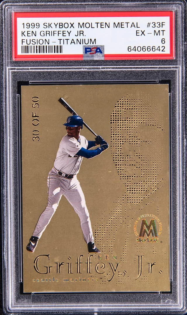 1999 SkyBox Molten Metal Ken Griffey Jr. Fusion Titanium #33F card image