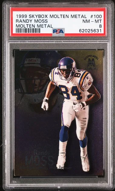 1999 SkyBox Molten Metal Randy Moss #100 card image
