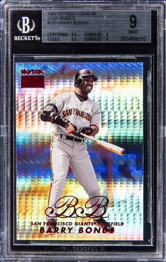 1999 SkyBox Premium Barry Bonds Star Rubies #190 card image