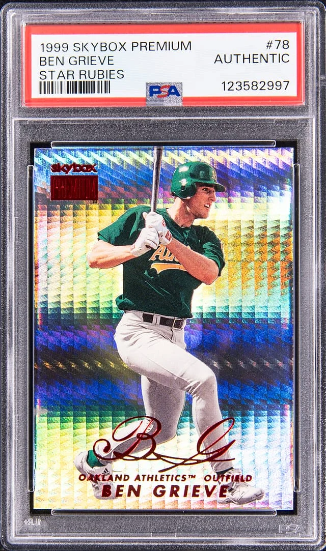 1999 SkyBox Premium Ben Grieve Star Rubies #79 card image