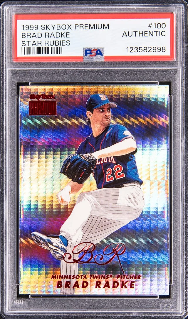 1999 SkyBox Premium Brade Radke Star Rubies #100 card image