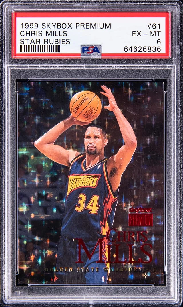 1999 SkyBox Premium Chris Mills Star Rubies #61 card image