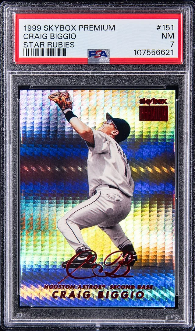 1999 SkyBox Premium Craig Biggio Star Rubies #151 card image