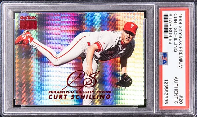 1999 SkyBox Premium Curt Schilling Star Rubies #20 card image