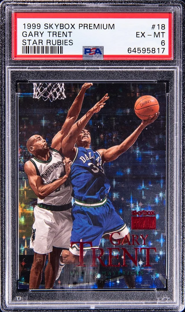 1999 SkyBox Premium Gary Trent Star Rubies #18 card image