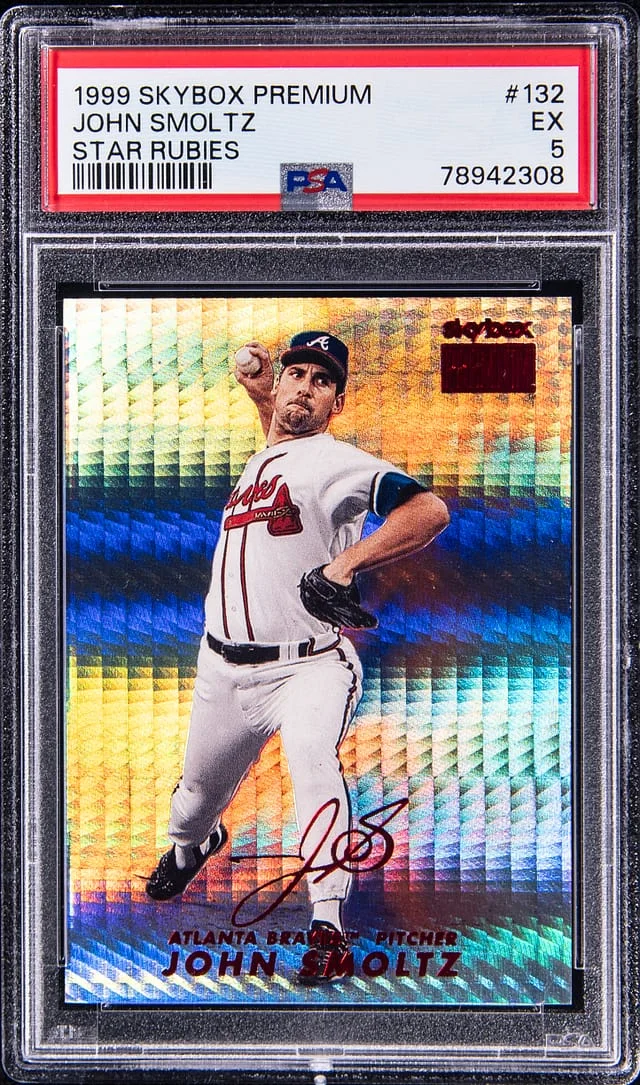 1999 SkyBox Premium John Smoltz Star Rubies #132 card image