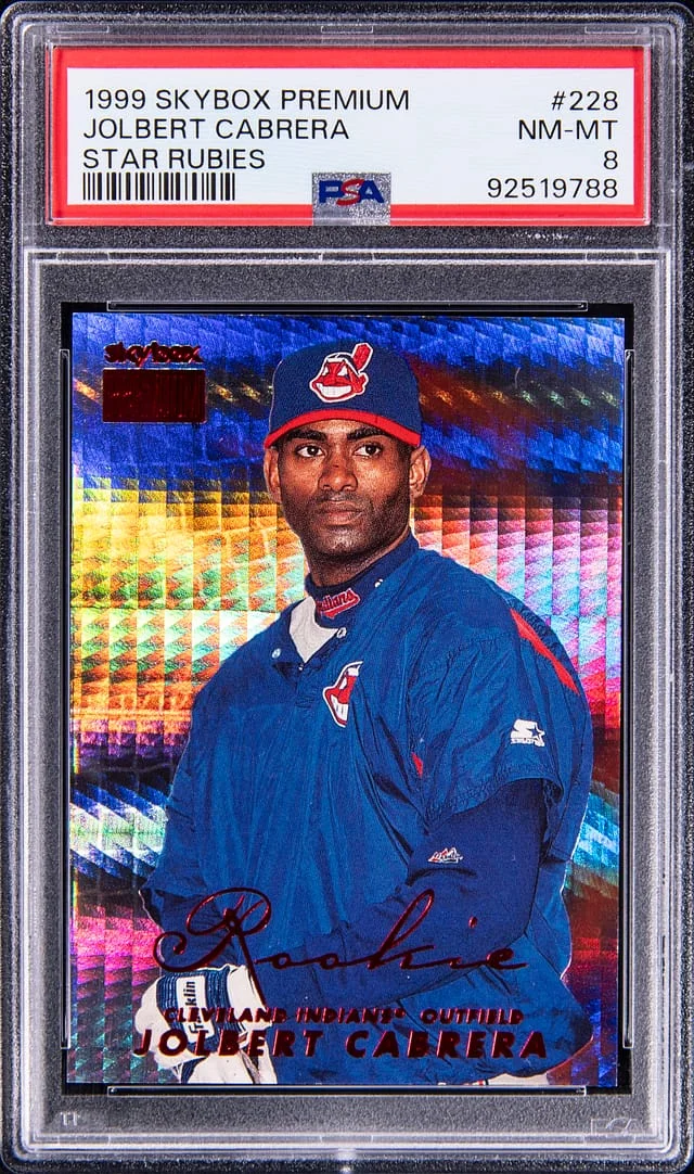 1999 SkyBox Premium Jolbert Cabrera Star Rubies #228 card image